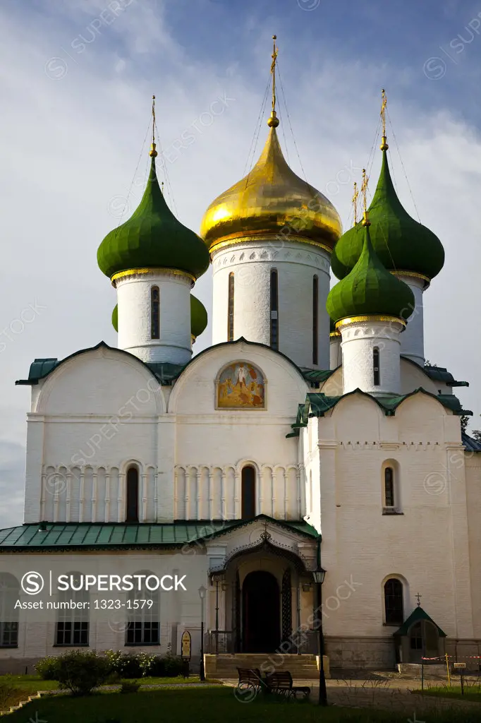 Facade of a church, Spaso-Preobrazhensky Church, Suzdal, Russia