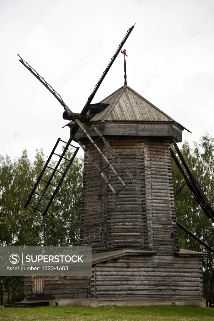 Traditional windmill, Museum of Wooden Architecture, Suzdal, Russia