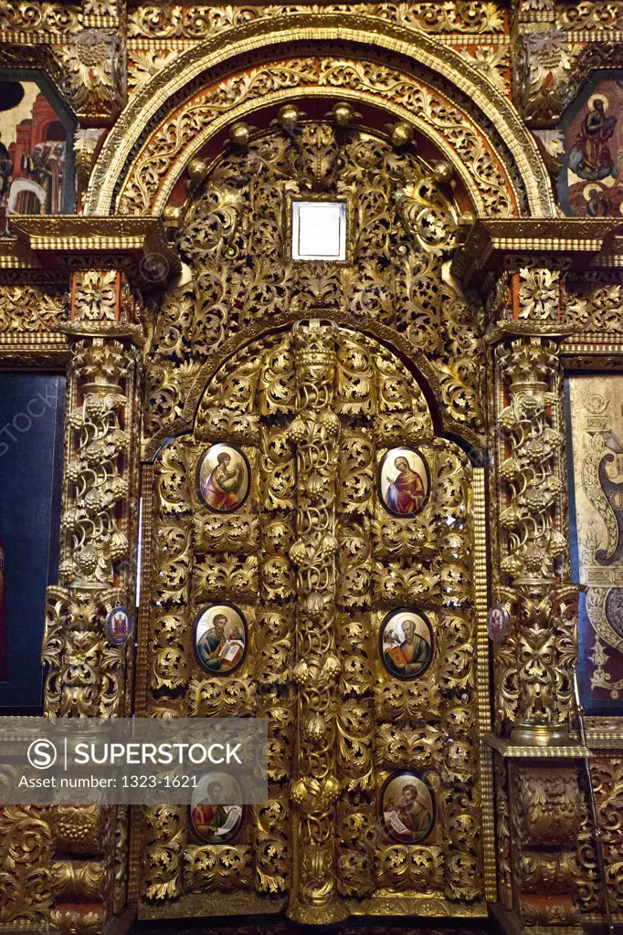 Altar door in the trinity church, Monastery of St Ipaty, Kostroma, Russia