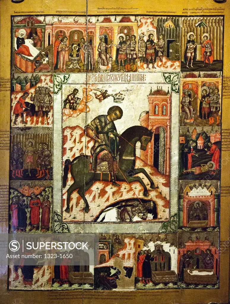 Russian icon painting, Monastery of St Ipaty, Kostroma, Russia