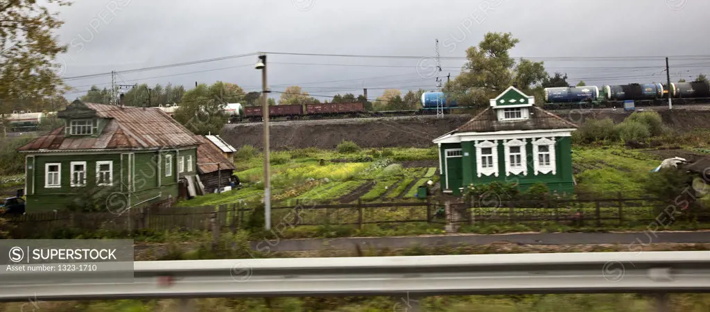 Dachas in the countryside, Russia