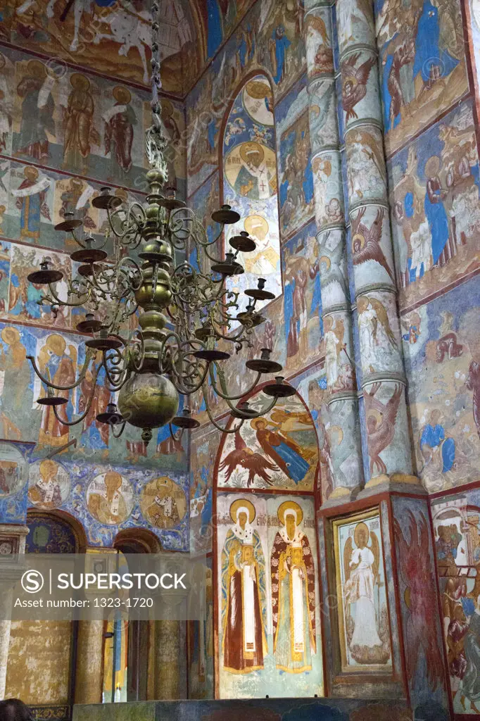 Interiors of the Church of the Resurrection, Kremlin, Rostov, Russia