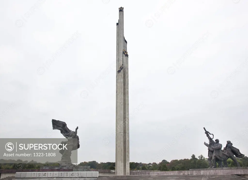 Latvia, Riga, Victory Memorial to Soviet Army