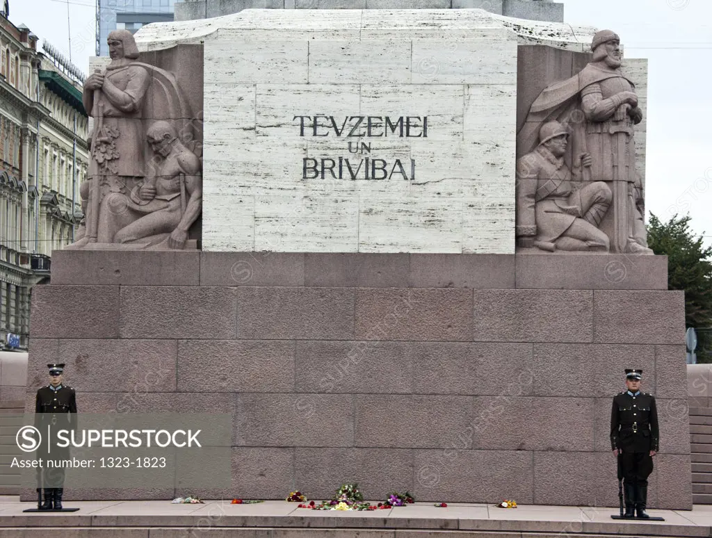 Latvia, Riga, Freedom Monument For Fatherland and Freedom”