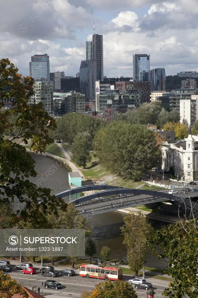 Vilnius downtown viewed from Gediminas Tower, Vilnius, Lithuania