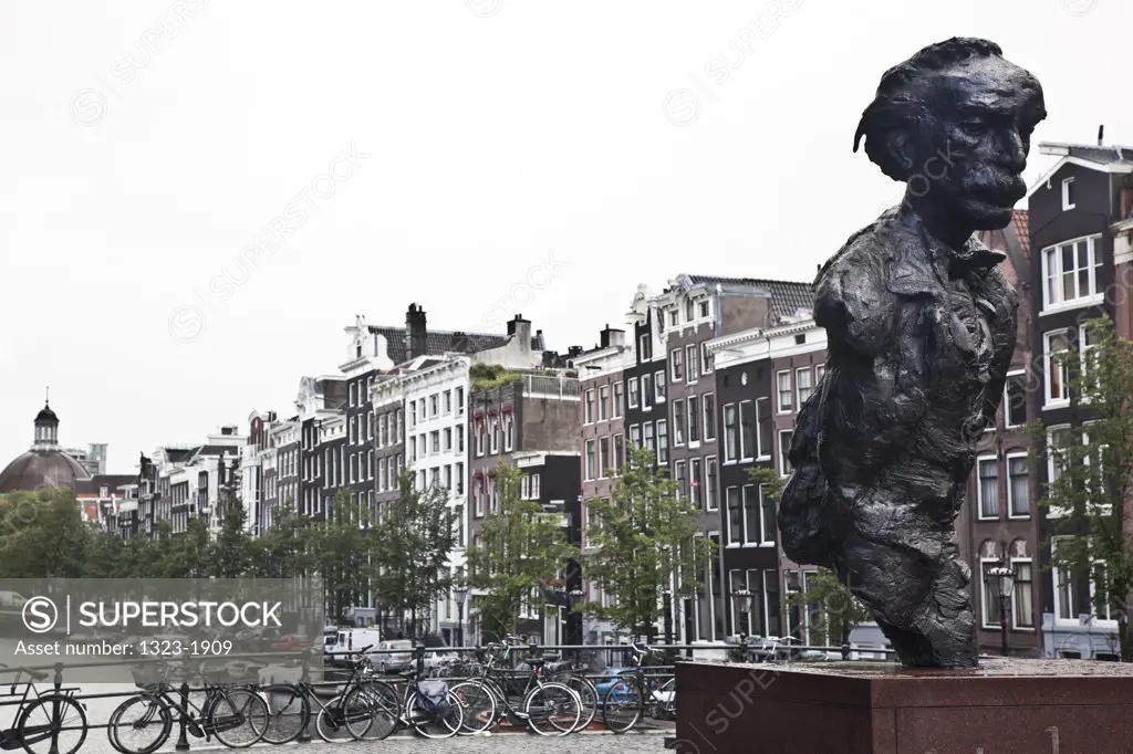 Multatuli statue in Amsterdam, Netherlands