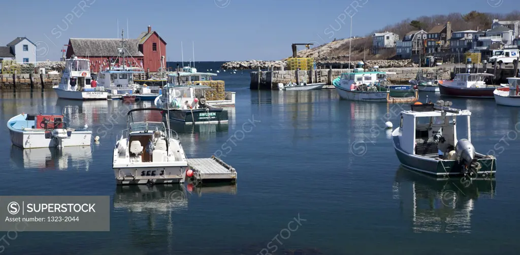 USA, Massachusetts, Rockport, Harbor view