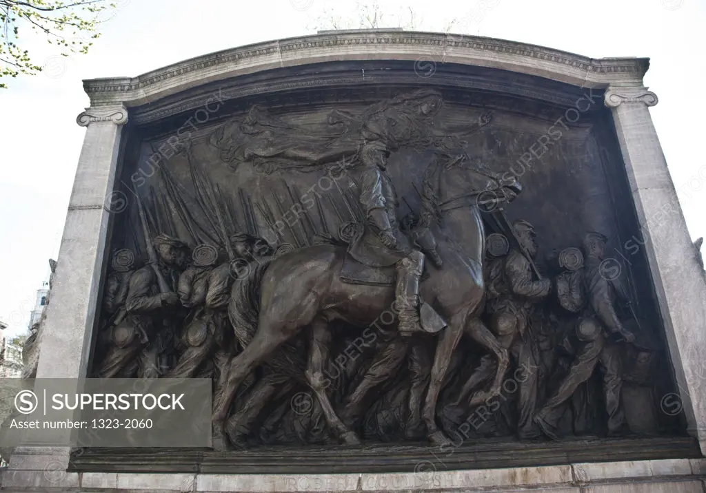 USA, Massachusetts, Boston, Civil War Memorial for the 54th Regiment