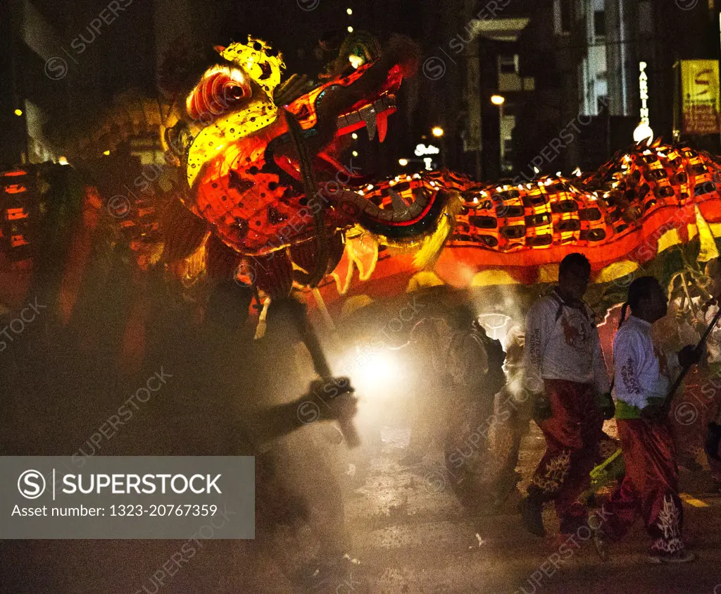 Giant Dragons at the Chinese New Years Parade, San Francisco.