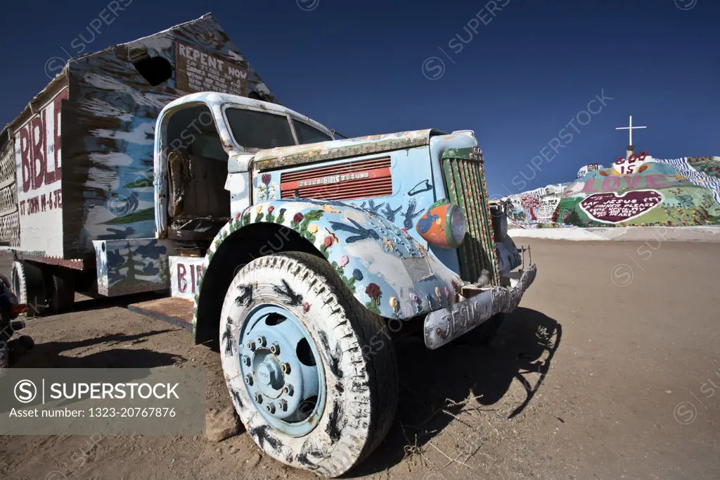 Old Truck at Salvation Mountain , California