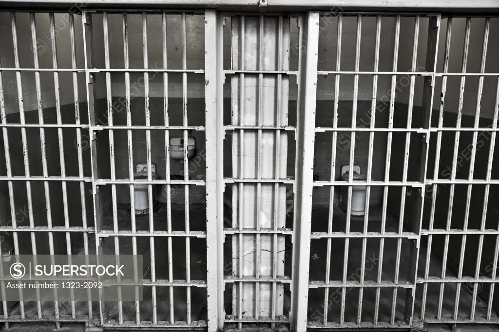 Prisoner's cell in Alcatraz Island, San Francisco, California, USA