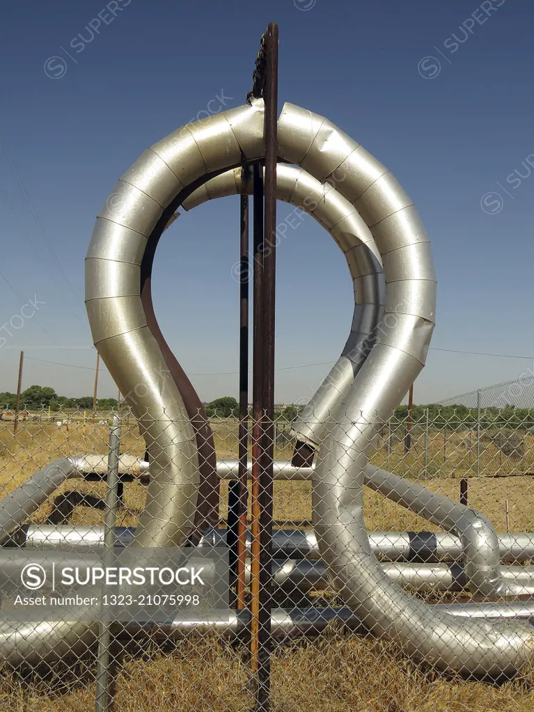 Pipelines at the Bakersfield Oil Fields and Refineries