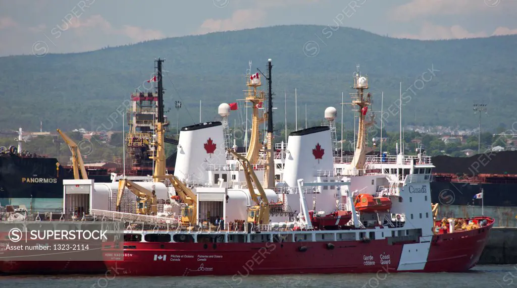 Canada, Quebec City, Canadian Coast Guard Cutter