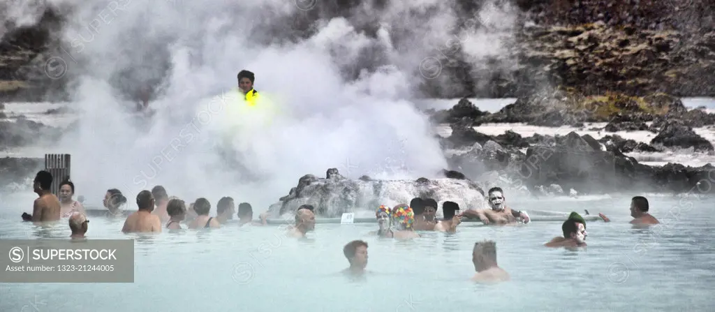 Views of the BlueLagoon Hotsprings in Iceland