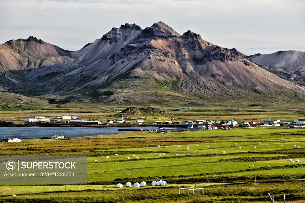 The scenic town of Bakkagerdi,Iceland
