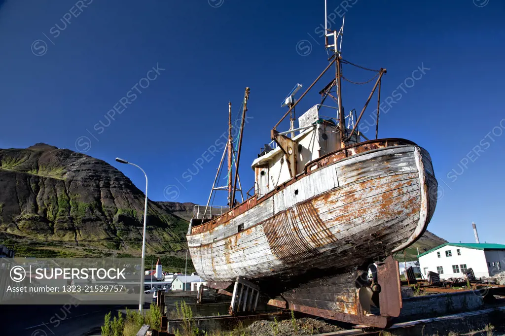 Old Boat in Dalvik,Iceland