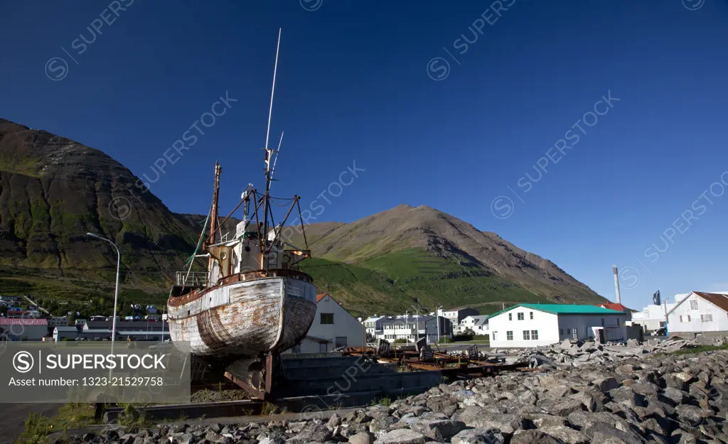 Old Boat in Dalvik,Iceland