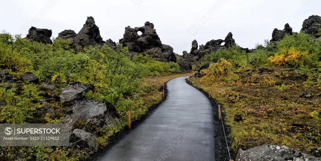 Dimmuborgir,near Myvatn,Iceland.