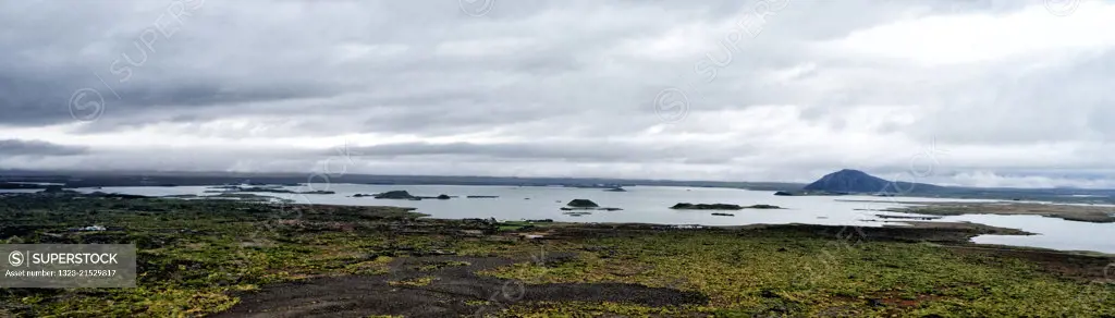 View of Lake Myvatn,Iceland