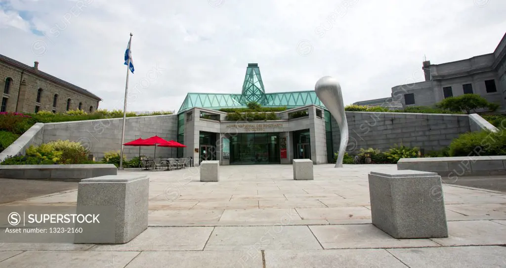 Entrance to the Musee National Des Beaux-Arts Du Quebec and the Julie And Christian Lassonde Sculpture Garden, Quebec City, Quebec, Canada