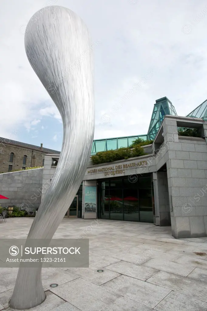 Sculpture at the entrance of the Musee National Des Beaux-Arts Du Quebec and the Julie And Christian Lassonde Sculpture Garden, Quebec City, Quebec, Canada
