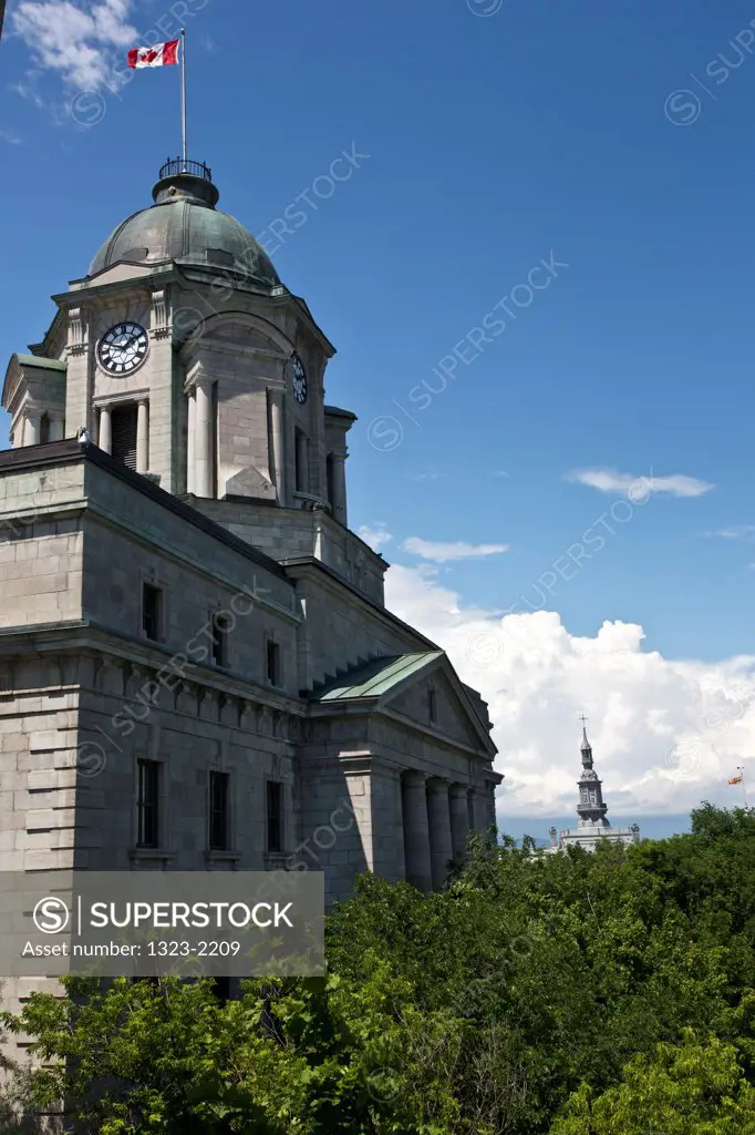 Low angle view of a government building, Bureau De Poste, Quebec City, Quebec, Canada