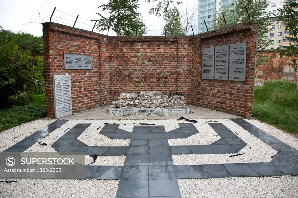 Poland, Warsaw, Memorial to 1, 000, 000 murdered Jewish Children in Osokopowas Jewish Cemetery