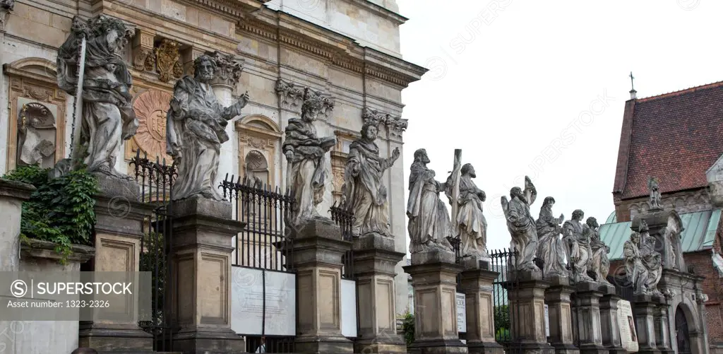 Poland, Cracow, Jesuit Church of St. Peter and Paul and 12 Apostles