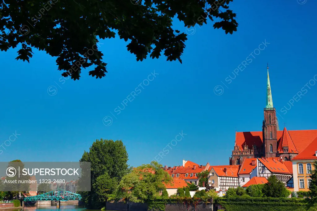 Poland, Wroclaw, Churches on Ostrow Tumski Isle