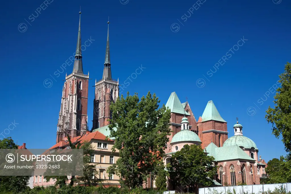 Poland, Wroclaw, Church of Holy Cross on Ostrow Tumski Isle