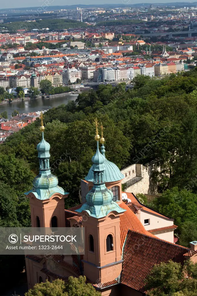Czech Republic, Prague, Petrin Hill, Church of St Vavrinec