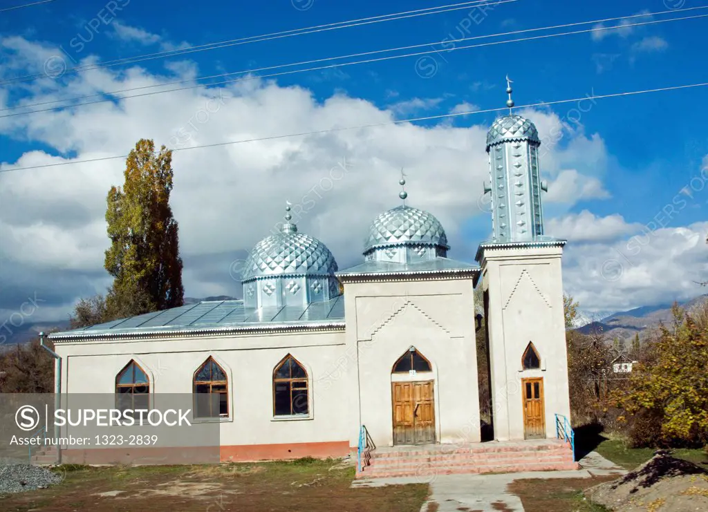 Kyrgyzstan, Roadside Mosque, near Lake Issyk Kul