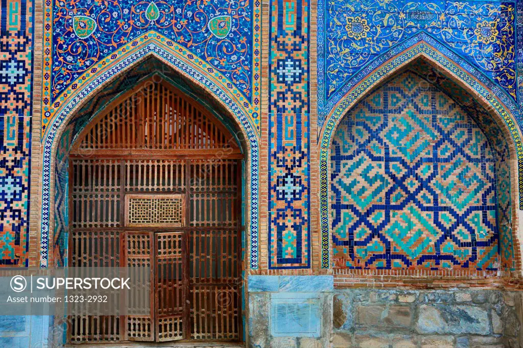 Uzbekistan, Samarkand, Inner Doors in Registan