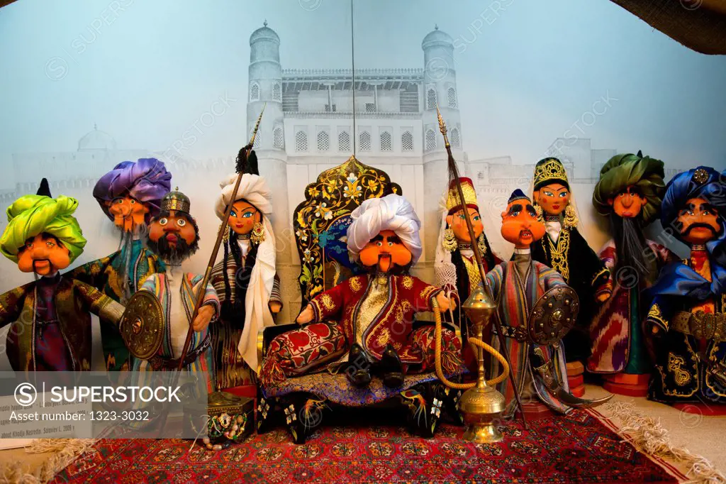 Uzbekistan, Bukhara, Classic Uzbek puppets