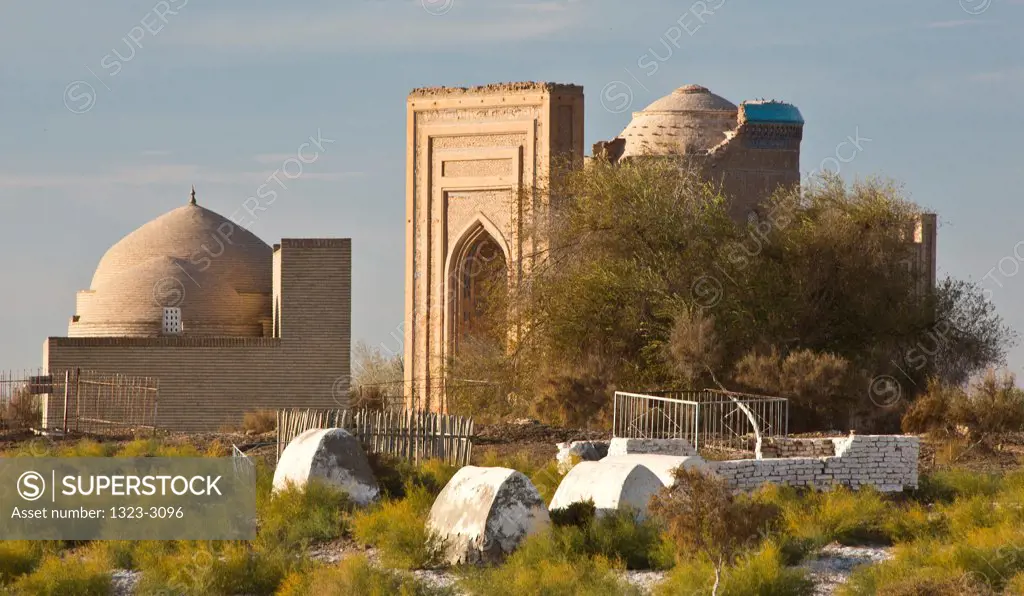 Turkmenistan, Urgench, View of Tomb Tyurabek Khanum
