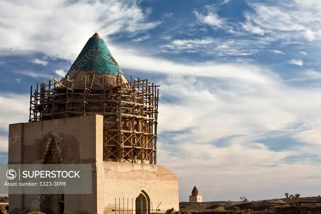 Turkmenistan, Urgench, Renovation of Tekesh Mausoleum