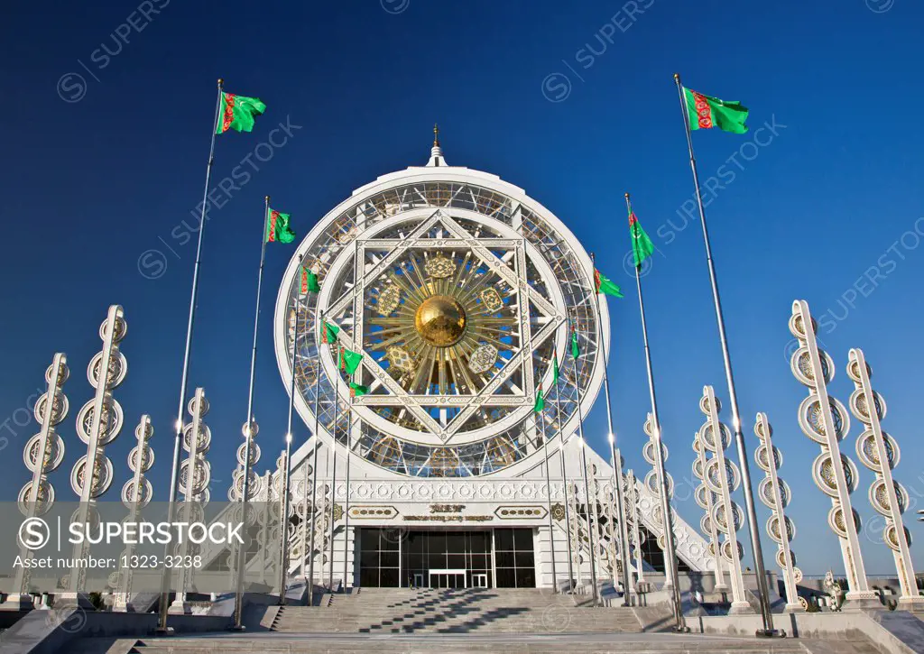 Turkmenistan, Ashgabat, Ferris Wheel building