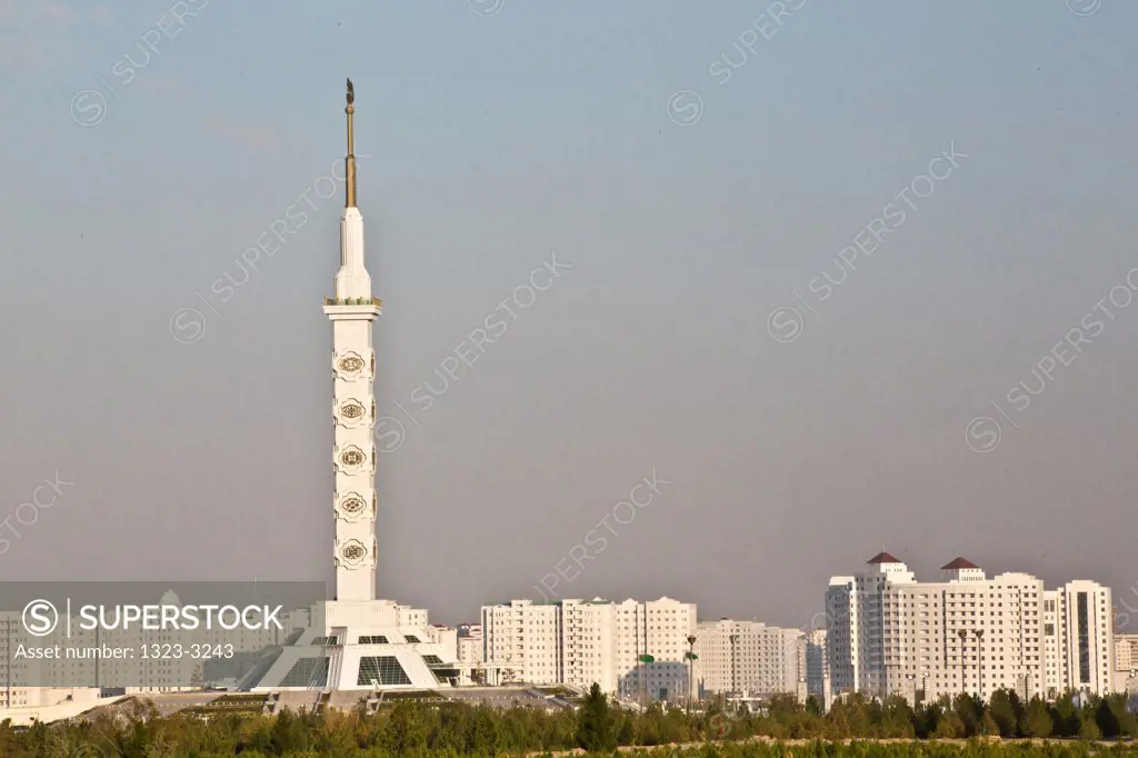 Turkmenistan, Ashgabat, Constitution Monument