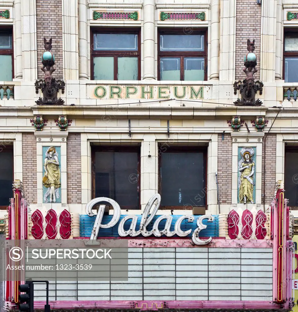 Palace Theater building in downtown, Los Angeles, California, USA