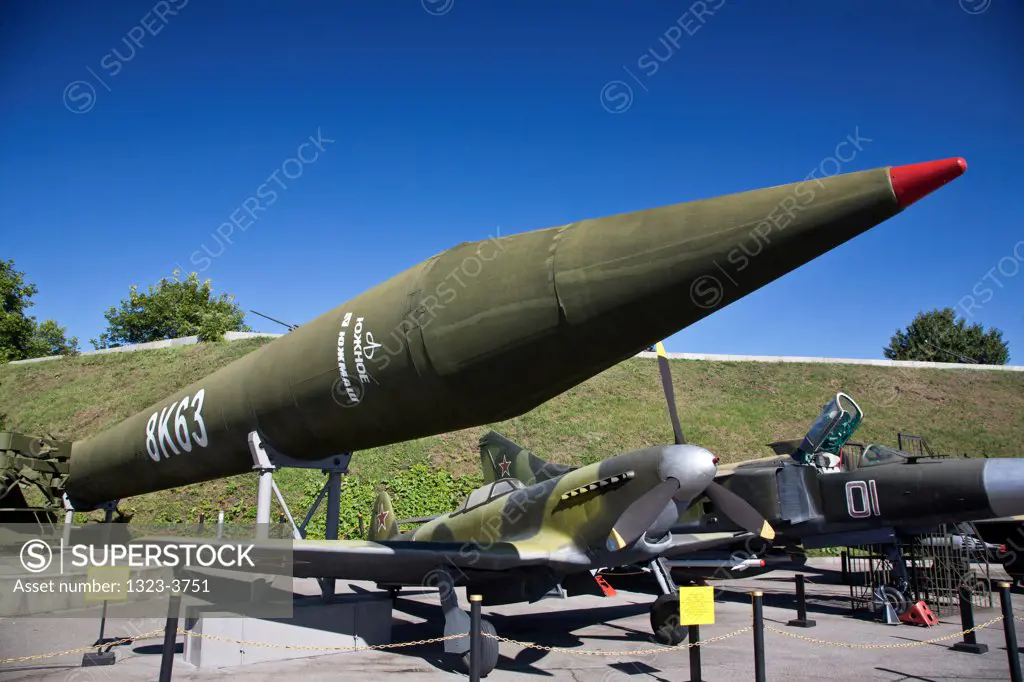 Military Rockets at the Museum of the Great Patriotic War, Kiev, Ukraine