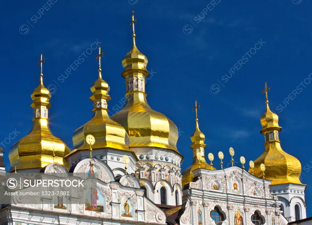 Golden domes of the Kiev Pechersk Lavra, Kiev, Ukraine