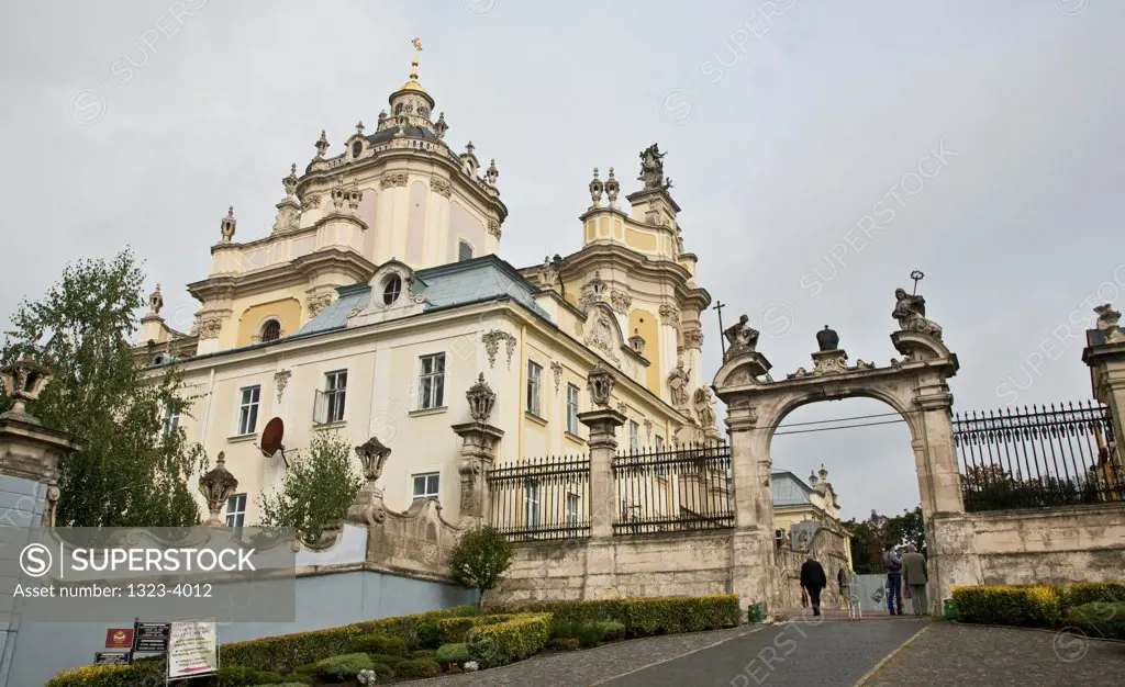 Low angle view of St. George's Cathedral, Lviv, Ukraine
