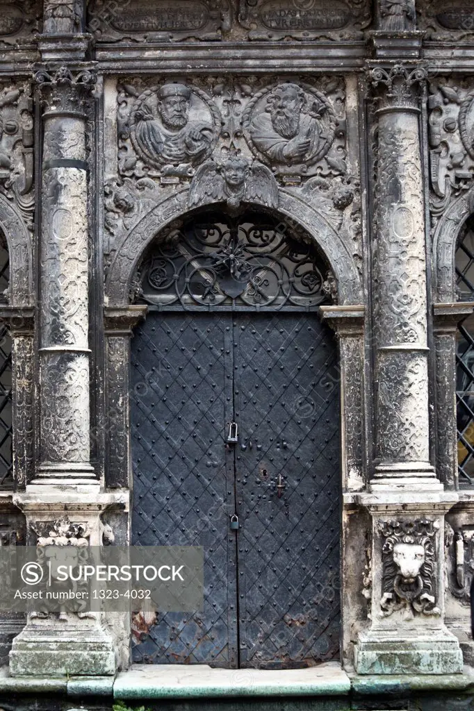 Door of the Chapel of the Boim Family in Lviv, Ukraine