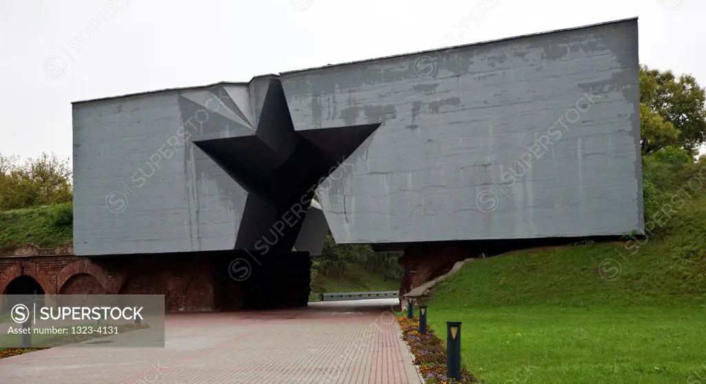Belarus, Brest, Brest Fortress, Entrance to Brest Memorial Complex