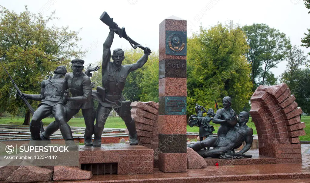 Belarus, Brest, Brest Fortress, Soldier memorial in Brest Memorial Complex