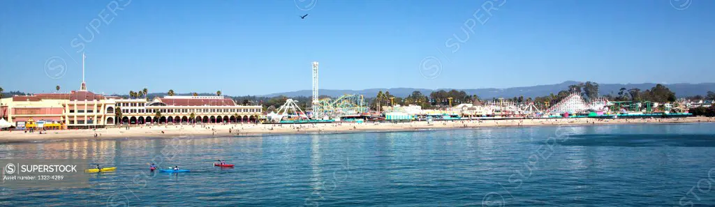 Offshored view of Santa Cruz Amusement Park, California