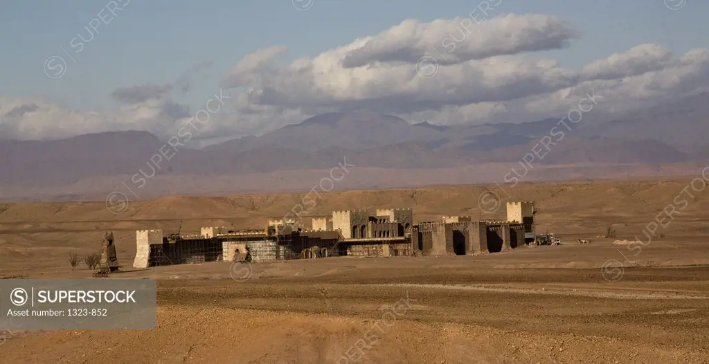 Movie set in a desert, Sahara Desert, Ouarzazate, Morocco