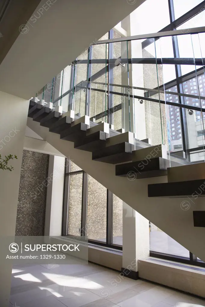 Staircase in an office building