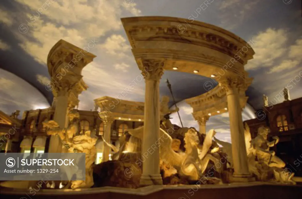 Fountain at a hotel, Caesars Palace, Las Vegas, Nevada, USA