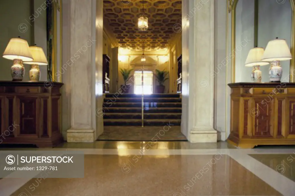 Lobby of The Breakers Hotel, Palm Beach, Florida, USA